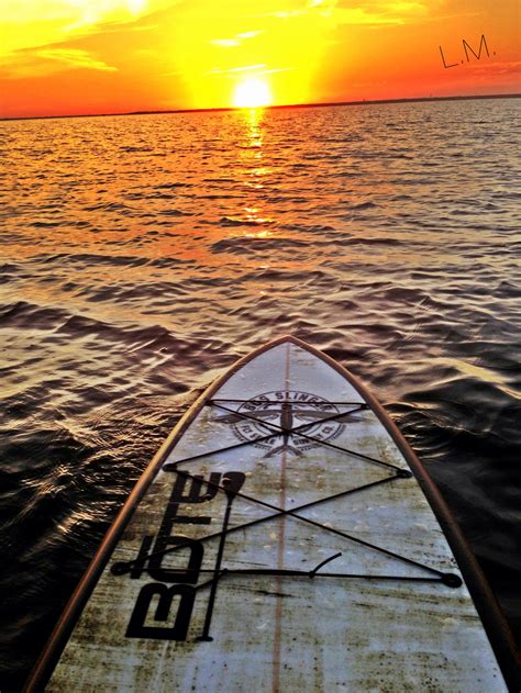 Out Paddle Boarding In The Sunset Bote Board Live Colorfully Paddle