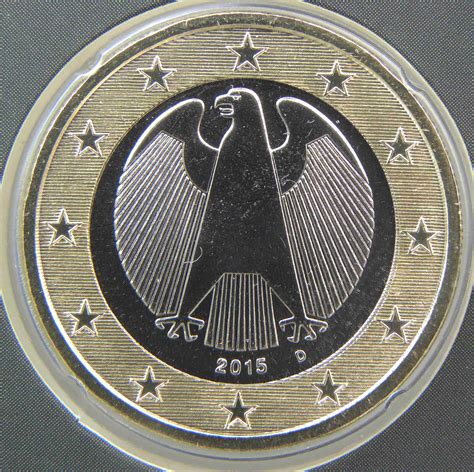 The euro was launched on 1 january 1999, when it became the currency of these countries form the euro area. Germany 1 Euro Coin 2015 D - euro-coins.tv - The Online ...