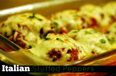 Italian Stuffed Bell Peppers Aunt Bees Recipes