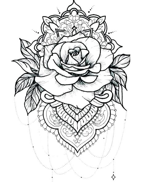 Printable Outline Tattoo Coloring Pages