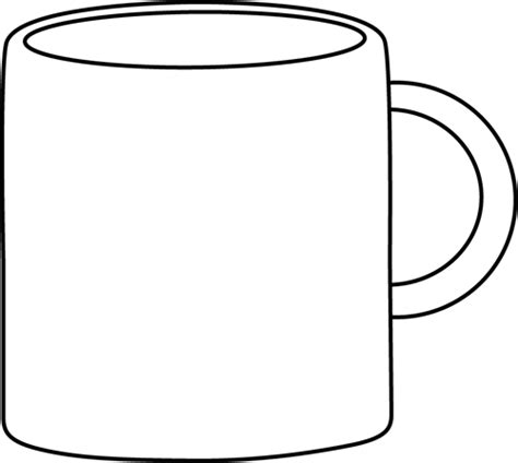 In the german language they are called amerikaner. Black and White Mug Clip Art - Black and White Mug Image