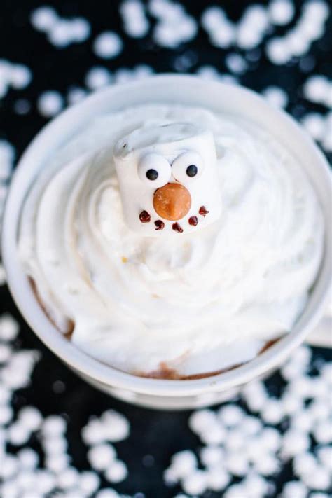 Hot Chocolate Drinks Best Melted Snowman Hot Chocolate Recipe Easy And Simple Holiday Drink Idea