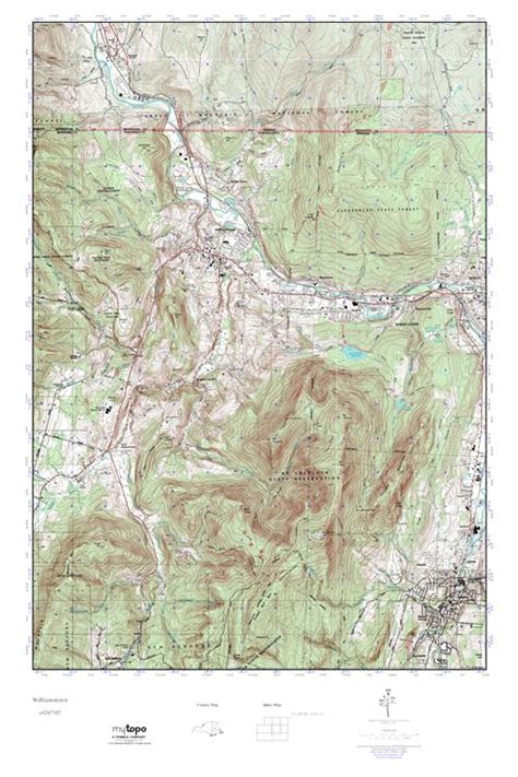 Mytopo Williamstown Vermont Usgs Quad Topo Map