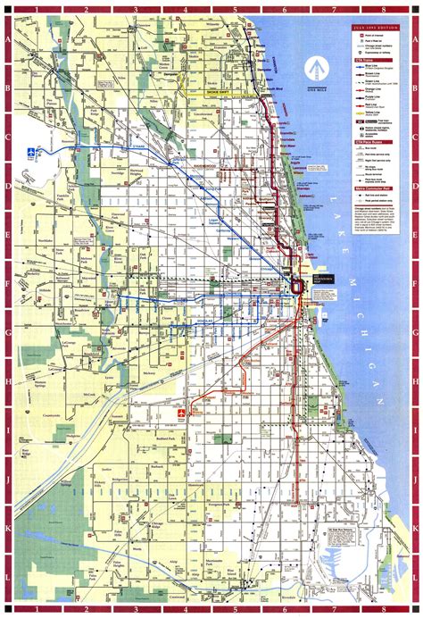 Chicago L System Map 1995 Rchicago