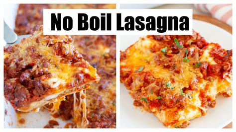 No Boil Lasagna Easy Lasagna Recipe Youtube