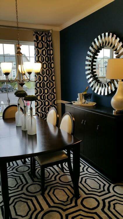 They come in a wide variety of styles and materials. Nice! With a Black accent wall. | Dining room design, Dinning room sets, Dining room decor