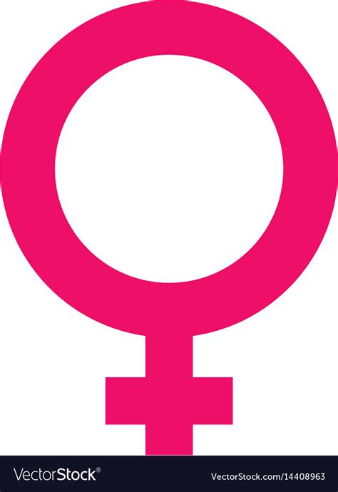 Female Gender Symbol Royalty Free Vector Image