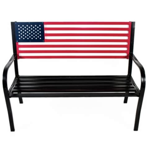 Backyard Expressions American Flag Metal Park Bench 1 Each Pick ‘n Save