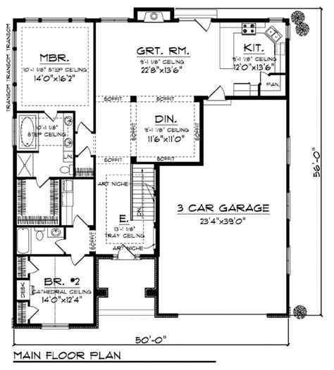 House Plan 72903 Ranch Style With 1770 Sq Ft 2 Bed 2 Bath