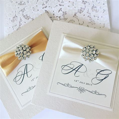 Modern Monogram Wedding Invitations Amor Designs