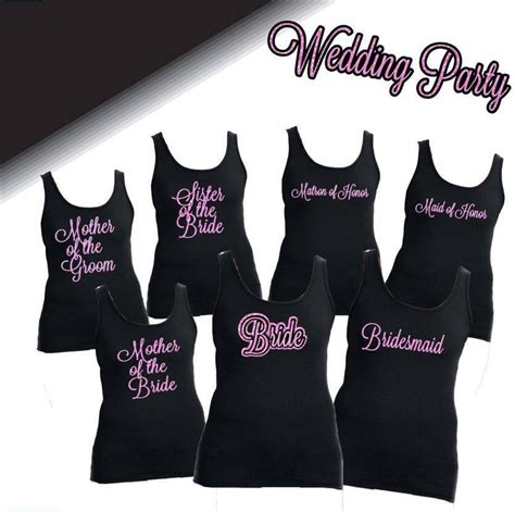 Custom Bridal Party Shirts Or Tanks Wedding By Xtremeboutique