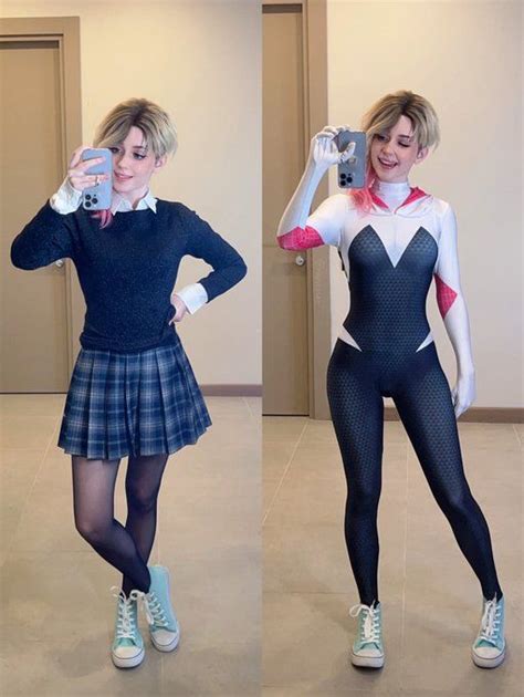 Twitter Cosplay Woman Cosplay Outfits Spider Gwen Cosplay