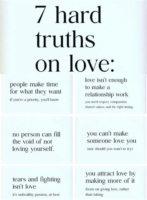 7 hard truths on love relationship psychology relationship advice quotes healthy relationship