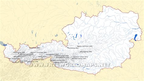 Austria Physical Map