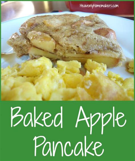 Baked Apple Pancake Recipe Heavenly Homemakers