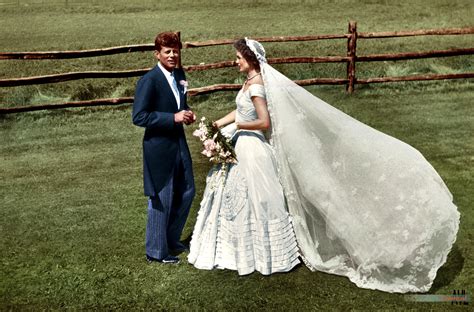 Jfk And Jackie On Their Wedding Day Sept 12 1953 In Newport Ri [4300 X 2800] R Historyporn