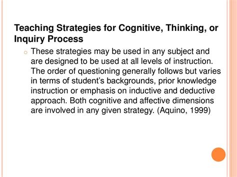 Integrative Teaching Strategies Its