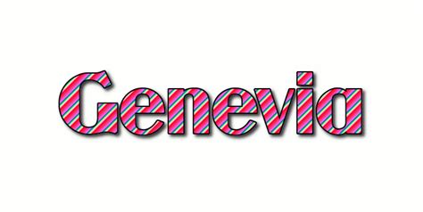 Genevia ロゴ フレーミングテキストからの無料の名前デザインツール