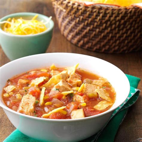 Southwestern Chicken Tortilla Soup Recipe Taste Of Home
