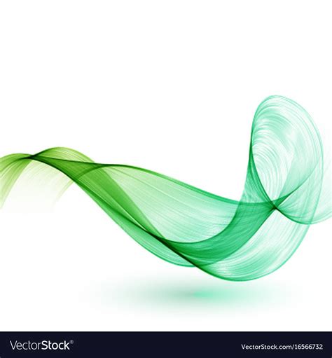 Abstract Green Wavy Lines Royalty Free Vector Image