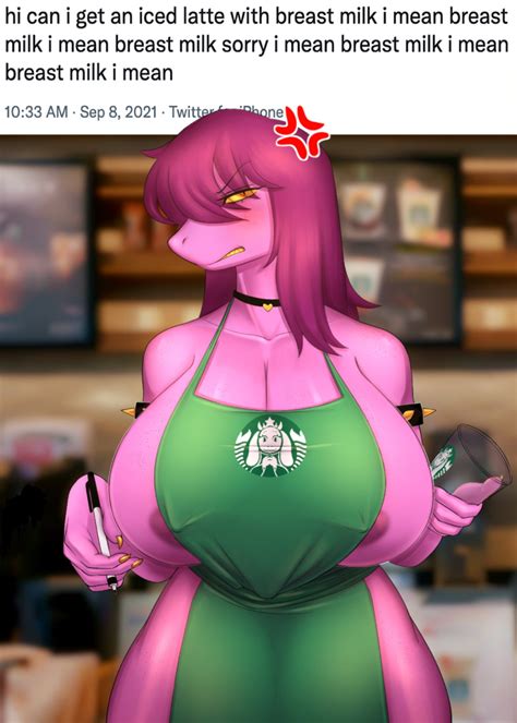 Rule 34 1girls Angry Apron Areola Slip Breasts Deltarune Female Female Only Huge Breasts Huwon