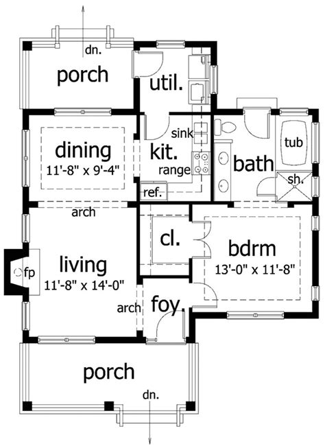 Modern Style House Plan 2 Beds 1 Baths 800 Sqft Plan 890 1 Diy