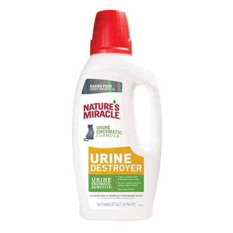 Natures Miracle Cat Urine Remover With Enzymatic Formula Pour 32 Oz