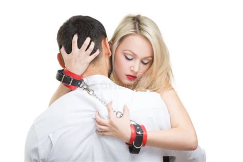Handcuffed Couple In Handcuffs Stock Photo Image Of Fetish Hands