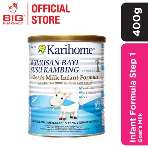 Karihome Goats Milk Infant Formula 400g Step 1 0 6 Months Big Pharmacy