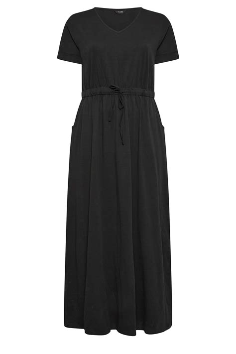 yours plus size black maxi t shirt dress yours clothing
