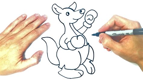 Cómo Dibujar Un Canguro Paso A Paso Dibujos De Animales Salvajes