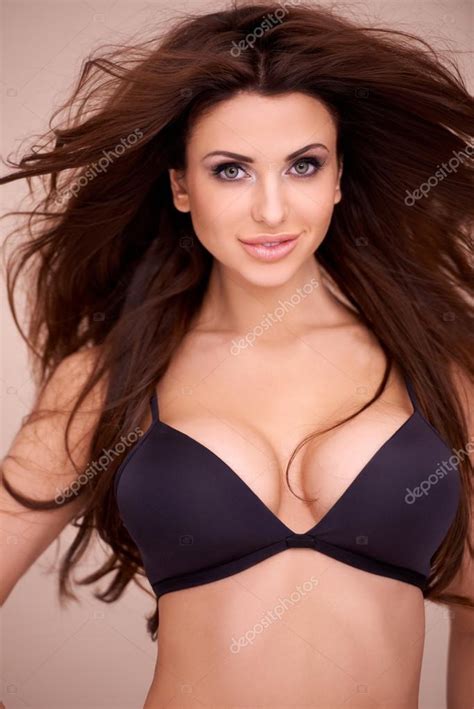 Busty Woman Modeling A Bikini Stock Photo Dashek 25755415
