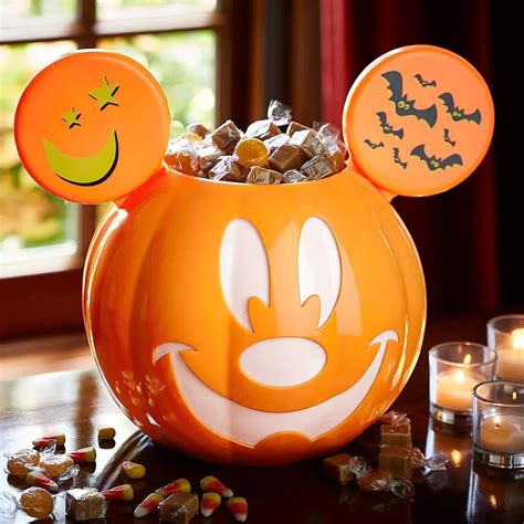 mickey mouse jack o lantern halloween candy bowl disney halloween decorations 2020