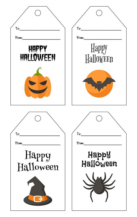 Happy Halloween Free Printable Tags Printable Templates