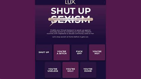 Wunderman Thompson Singapore And Lux Empower Virtual Assistants To Tackle Sexism Campaign
