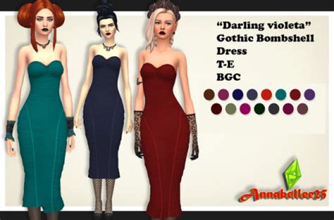 Annabellee25 Photo Bombshell Dress Dress Sims 4 Mods Clothes