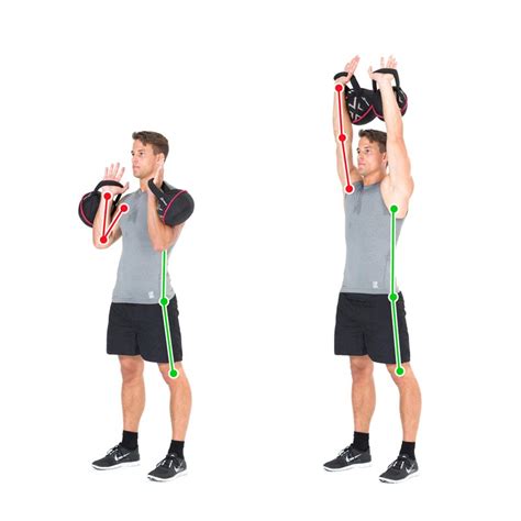Kettlebell Exercise Double Lift For Shoulders Chest And Arms