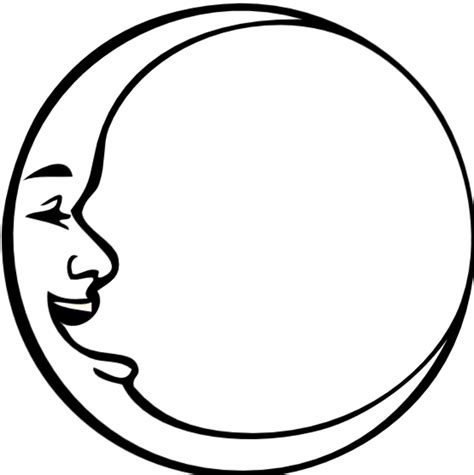 Download High Quality Moon Clipart Black And White Illustration