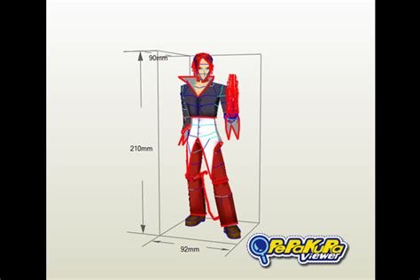 The King Of Fighters Iori Yagami Papercraft KARUKO By Giancarlo