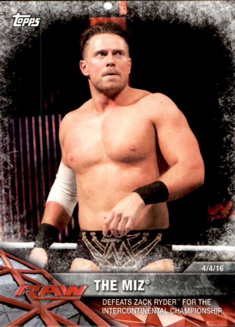 2017 Wwe Road To Wrestlemania Trading Cards Topps The Miz No69