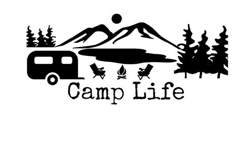 Camp Decal Cricut Projects Vinyl Custom Wood Signs Silhouette Plotter