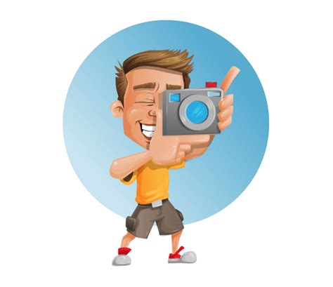 Photographer Vector Character Vector Characters