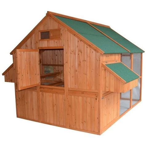 Pawhut Deluxe Extra Large Backyard Chicken Coophen House With Outdoor