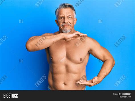 Middle Age Grey Haired Image Photo Free Trial Bigstock