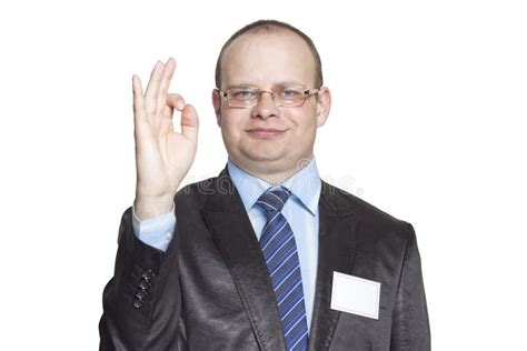 Businessman Showing Hand Gesture Ok Stock Image Image Of Consultant