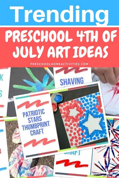 Trending Preschool 4th Of July Art Ideas Preschool Home Activities