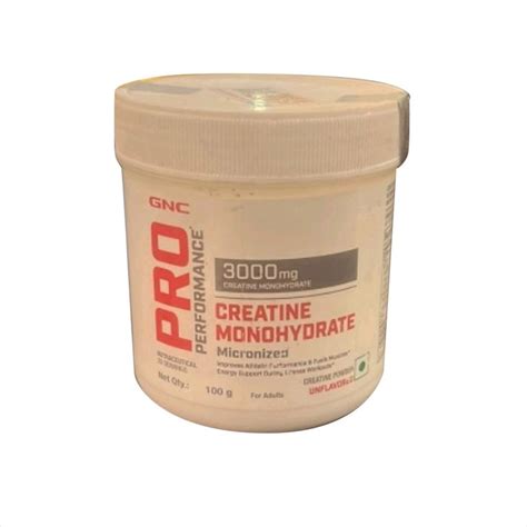 Powder Gnc Pro Performance Creatine Monohydrate Packaging Size 100gm