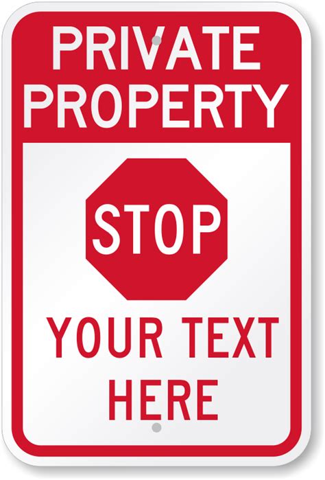 Custom Private Property Signs