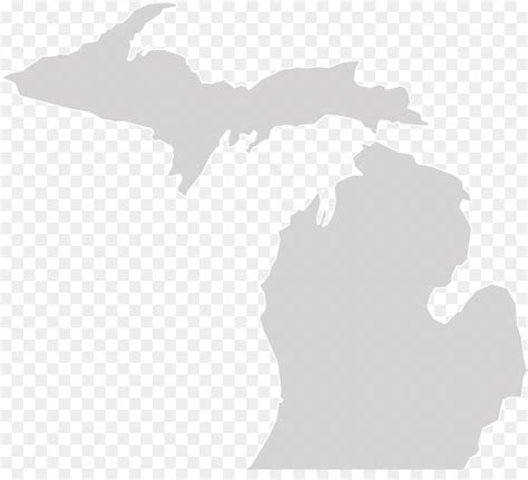 Michigan Map Outline State Shape Stencil Pattern State Clip Art Library