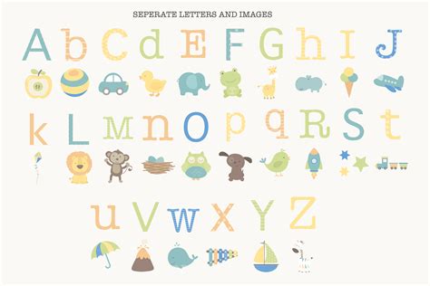 Baby Boy Alphabet 278405 Illustrations Design Bundles